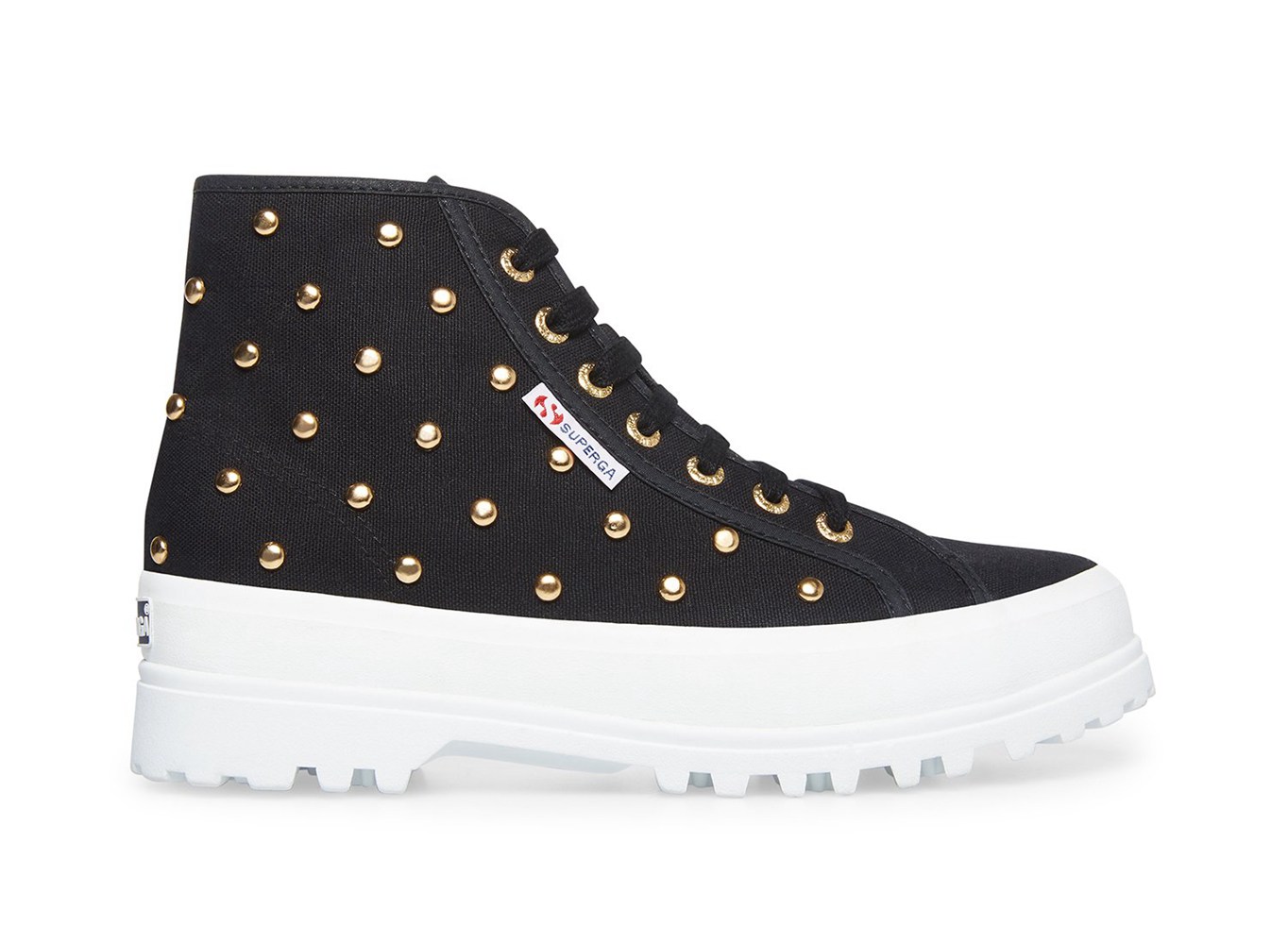 Botas Feminino Pretas - Superga 2341 Alpina Studs - APRQM-4657